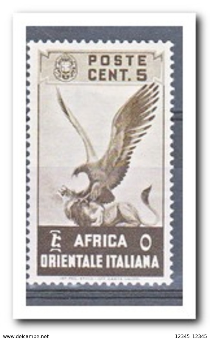 Italiaans Oost Afrika 1938, Plakker MH, Birds - Italiaans Oost-Afrika