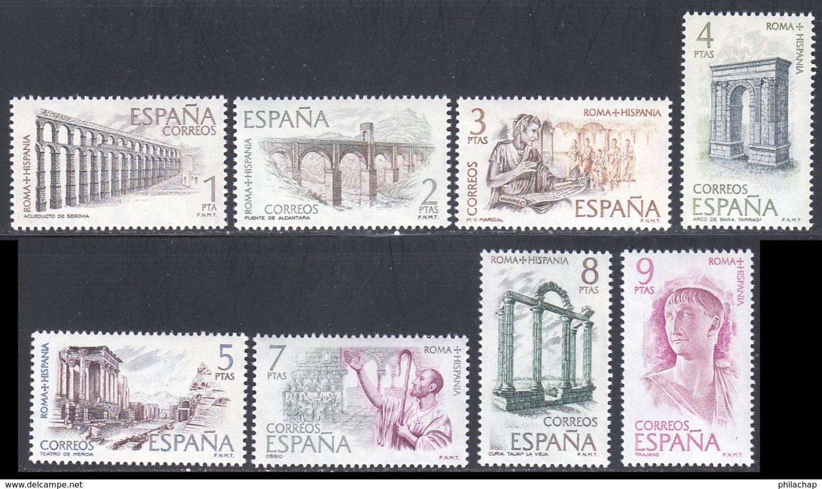 Espagne 1974 Yvert 1839 / 1846 ** TB - Neufs