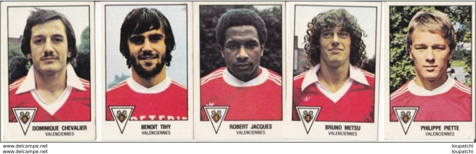 PANINI FOOTBALL 1979 LOT DE 5 IMAGES VALENCIENNES - Edition Française