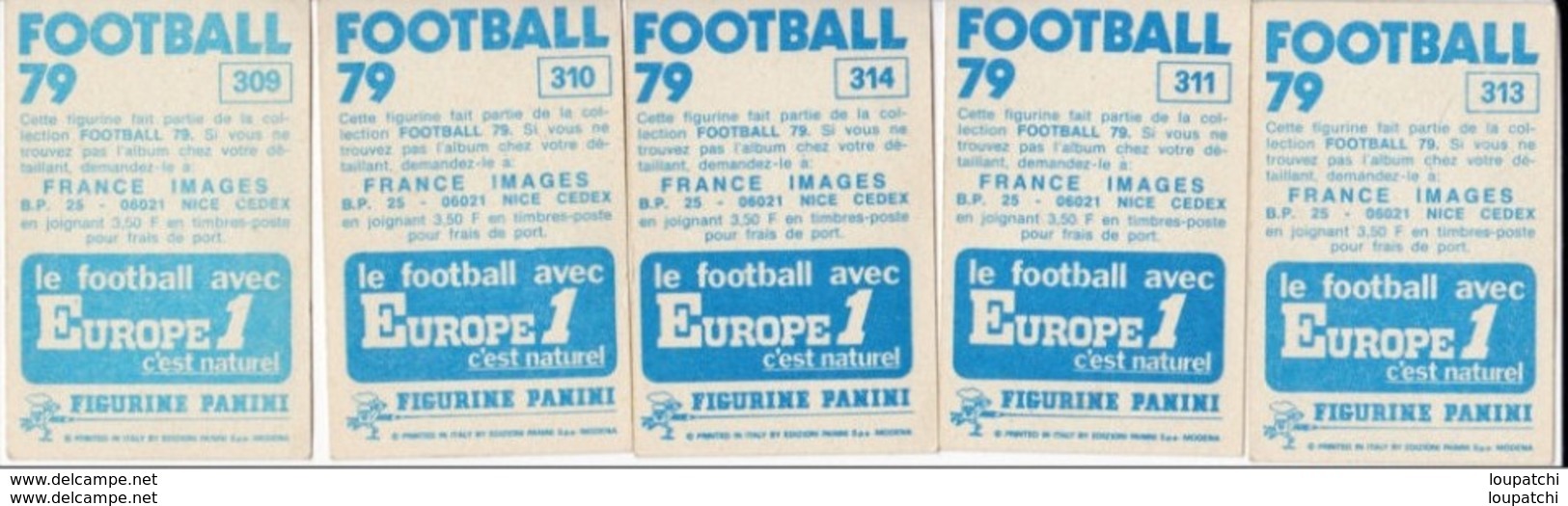 PANINI FOOTBALL 1979 LOT DE 5 IMAGES VALENCIENNES - Edition Française