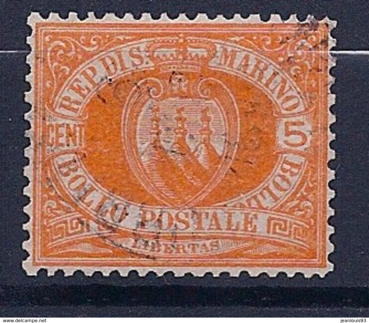 SAINT MARIN - 2  5C ORANGE OBL USED COTE 25 EUR - Used Stamps