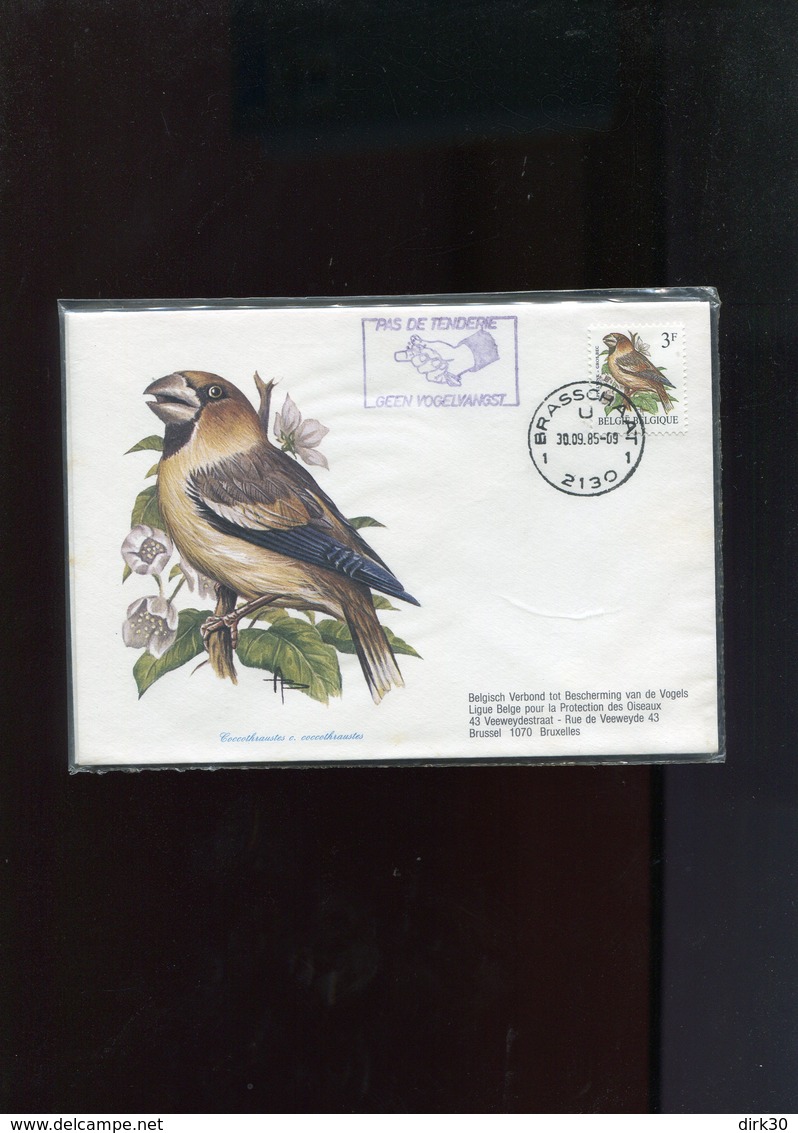 Belgie 2189/90  Andre Buzin Birds 2x Lettre Veeweyde 30/9/1985 Brasschaat RR En Emballage Plastic Fermé - Souvenir Cards - Joint Issues [HK]