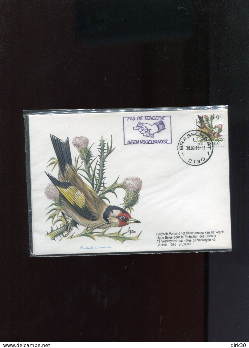 Belgie 2189/90  Andre Buzin Birds 2x Lettre Veeweyde 30/9/1985 Brasschaat RR En Emballage Plastic Fermé - Souvenir Cards - Joint Issues [HK]