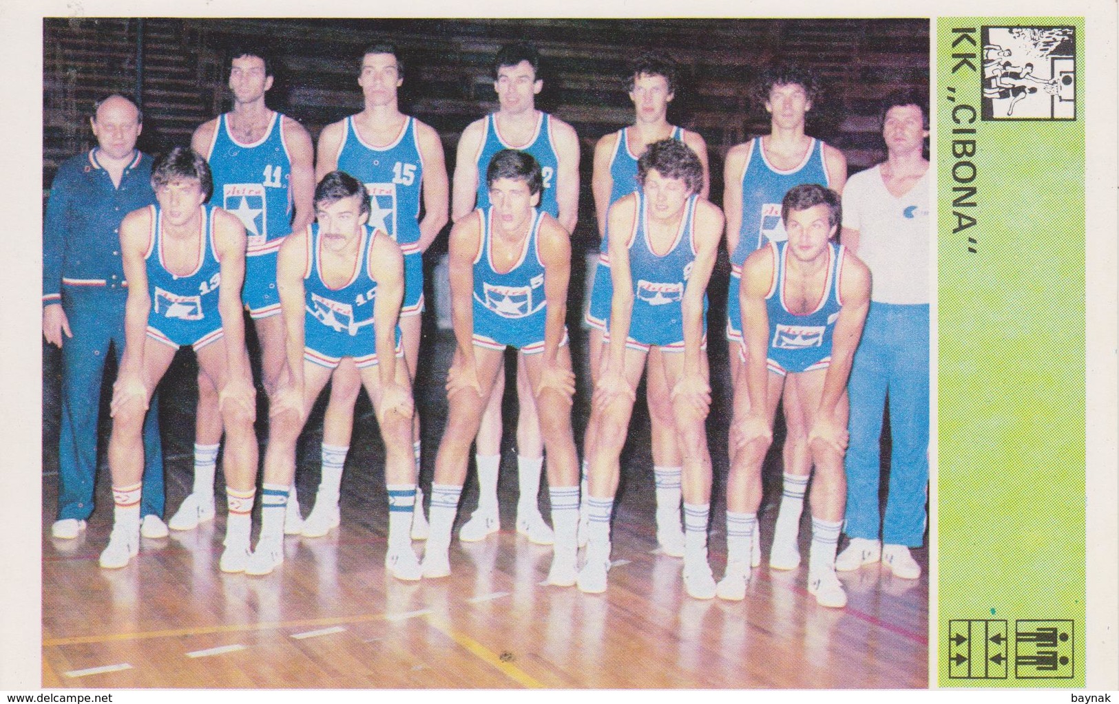 TH2089  ~~  KK  CIBONA,  YUGOSLAVIA, CROATIA --   SVIJET SPORTA CARD - Basket-ball