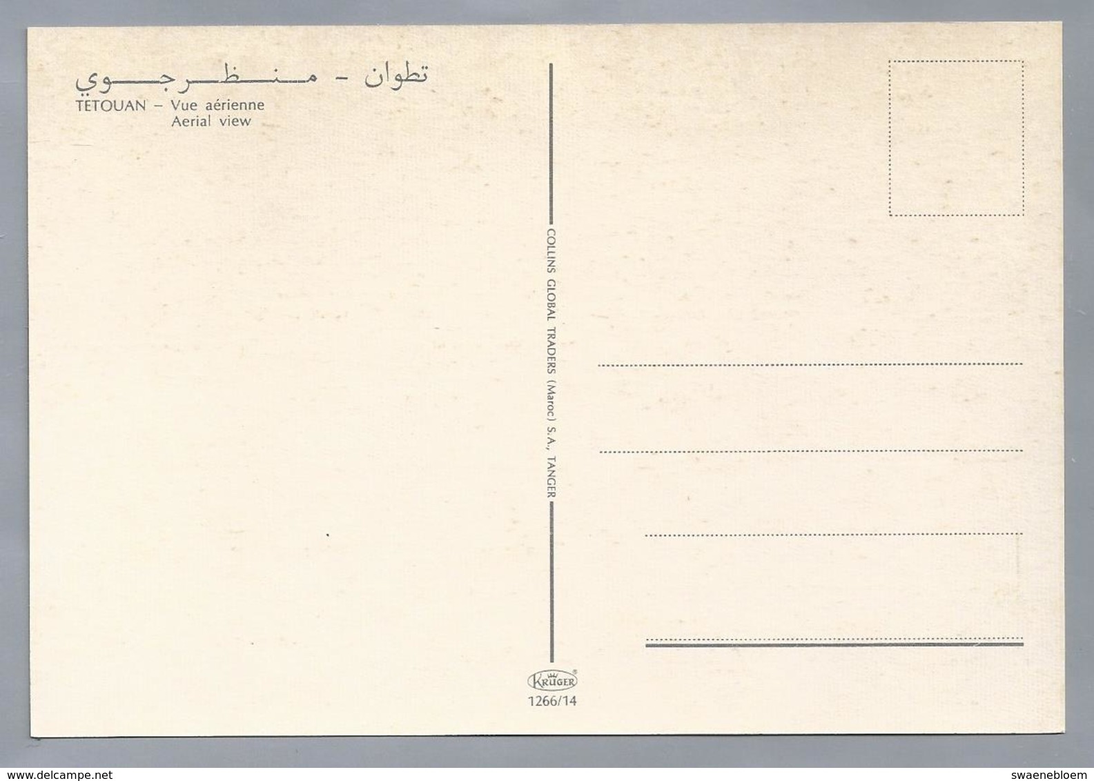 MA.- MAROC. TETOUAN. -(Arabisch: تطوان). Vue Aérienne. Aereal View. Ongelopen. - Andere & Zonder Classificatie