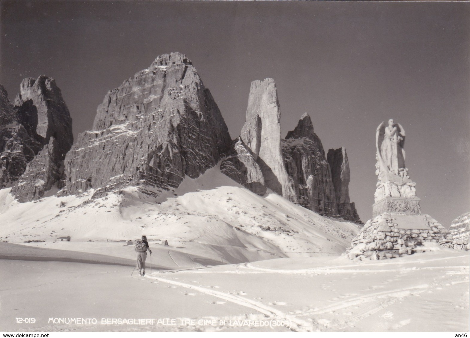 MONUMENTO BERSAGLIERI ALLE TRE CIME DI LAVAREDO   AUTENTICA 100% - Altri & Non Classificati