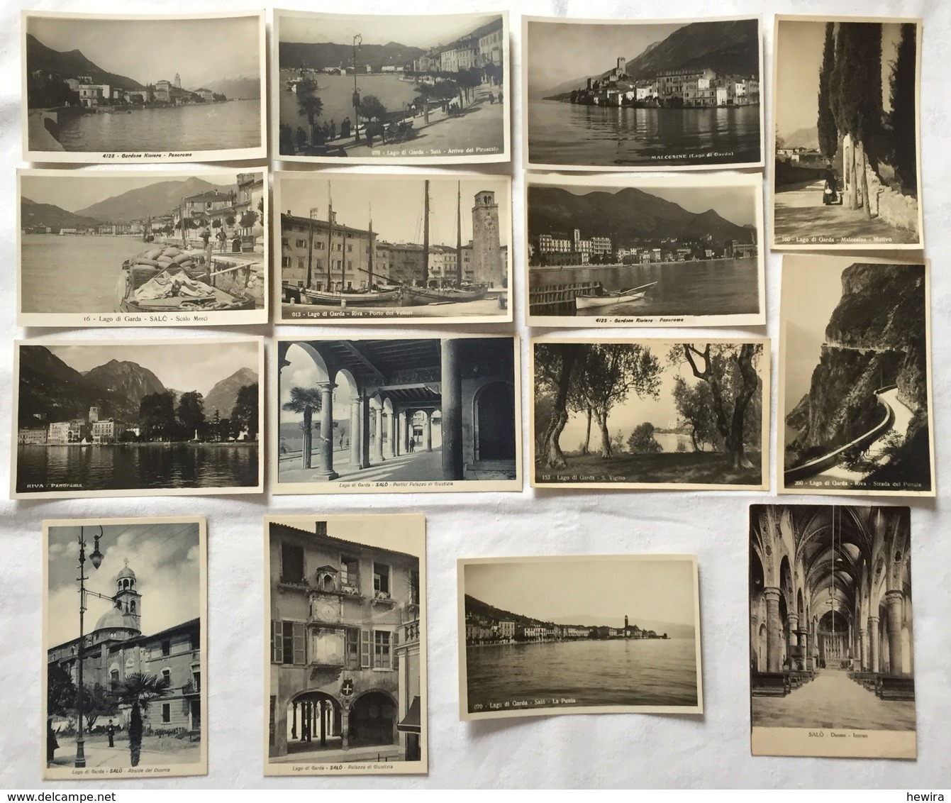 Lot Von 15 AK Gardasee Lago Di Garda Ca. 1930 (?) Verschiedene Motive / Riva Del Garda Salò Gardone Malcesine S. Vigilio - Autres & Non Classés