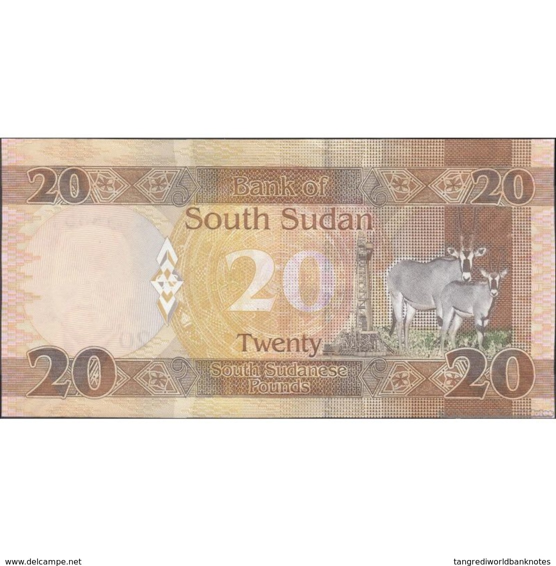 TWN - SOUTH SUDAN 13b - 20 Pounds 2016 Prefix AG UNC - Sudan Del Sud