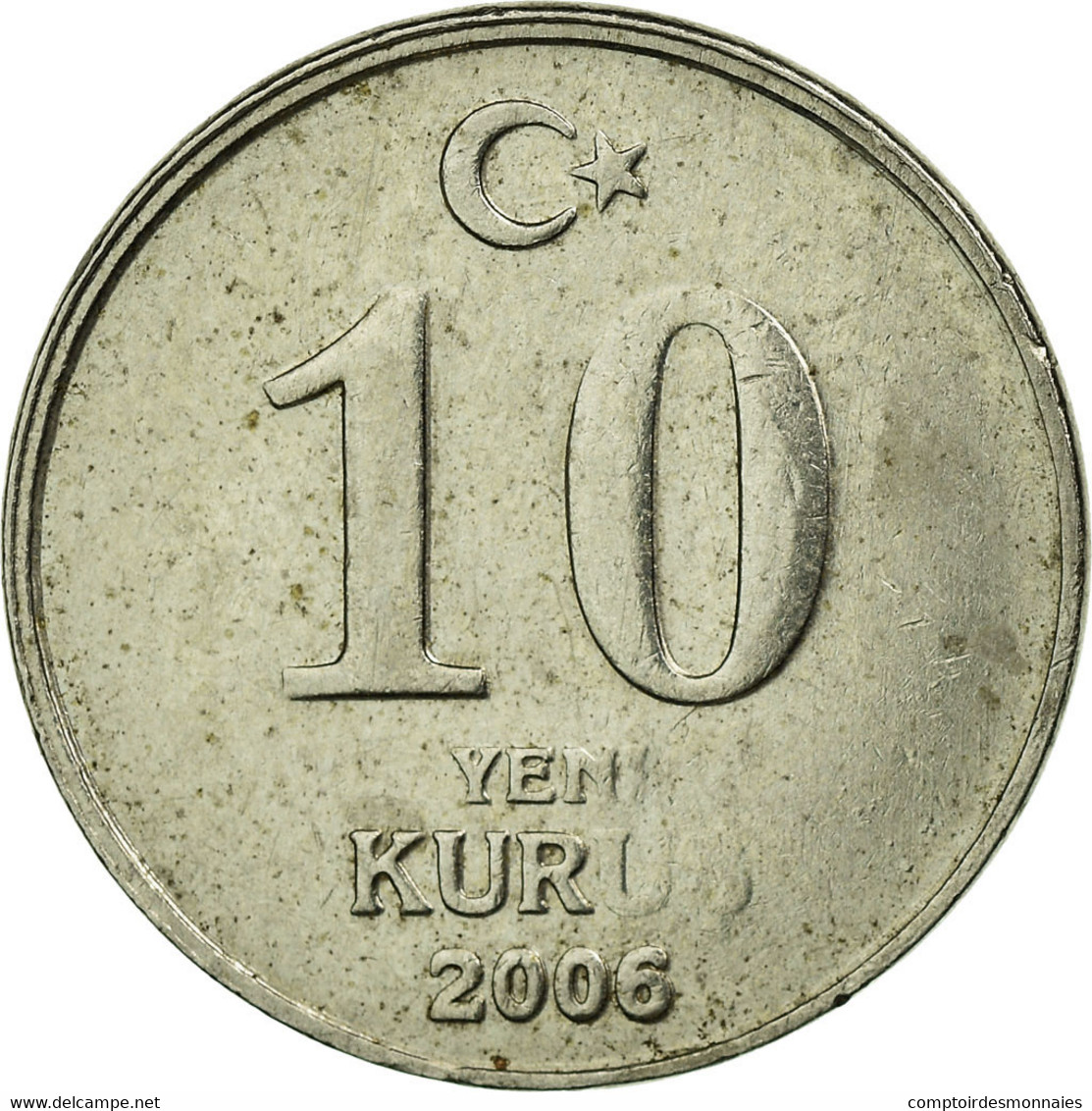 Monnaie, Turquie, 10 New Kurus, 2006, Istanbul, TTB, Copper-Nickel-Zinc, KM:1166 - Turquie