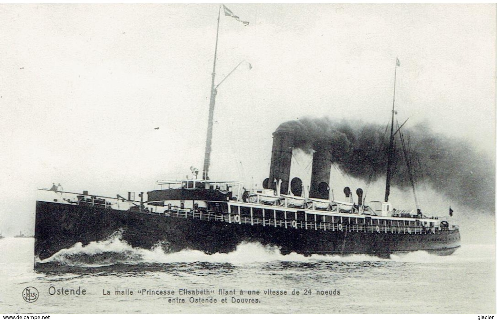 OSTENDE - La Malle Pricesse Elisabeth - Filant à Une Vitesse De 24 Noeuds Entre Ostende Et Douvres - Oostende