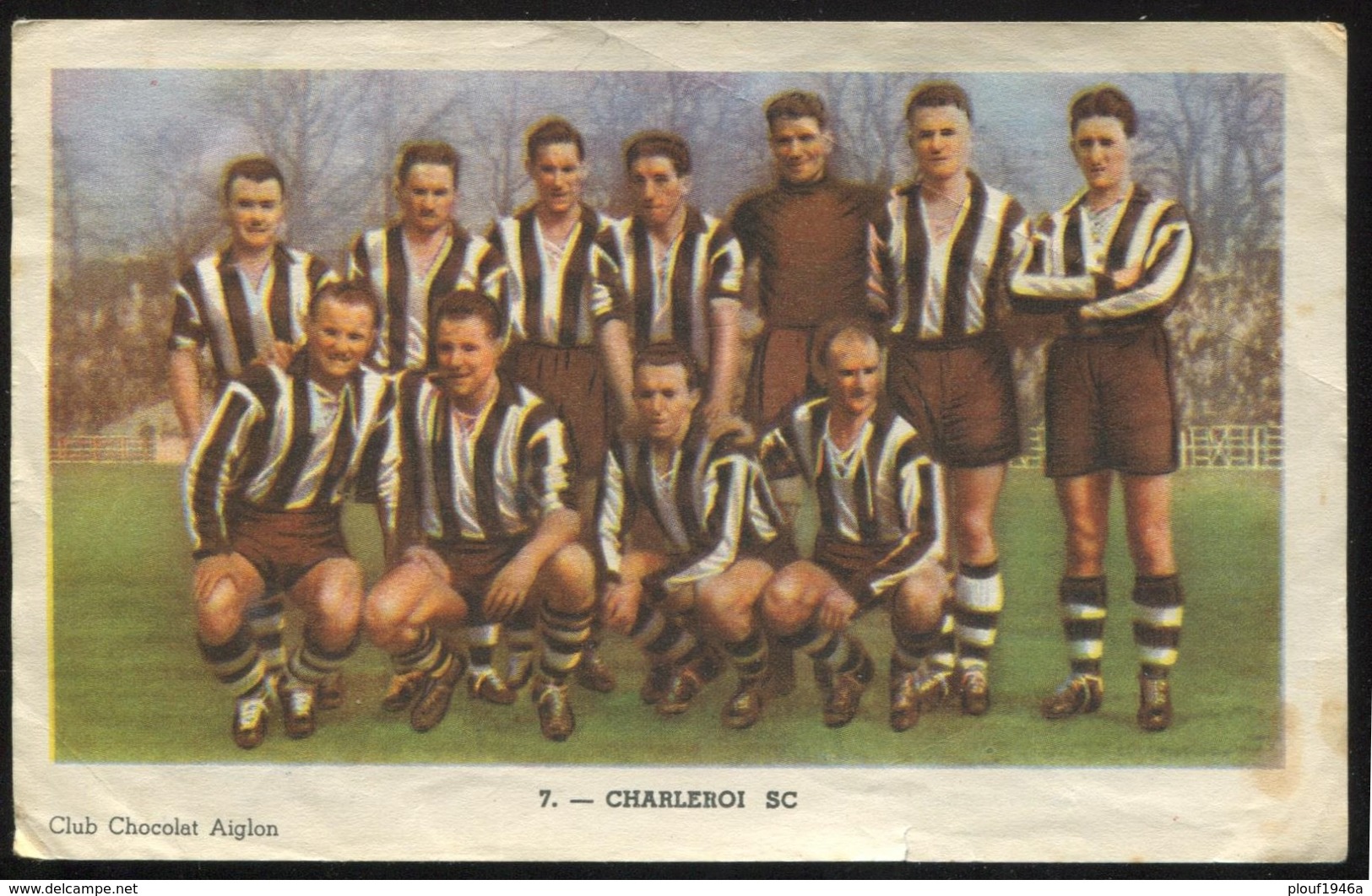 Sporting Charleroi Chromo Chocolat Aiglon N° 7 "Football" - Aiglon