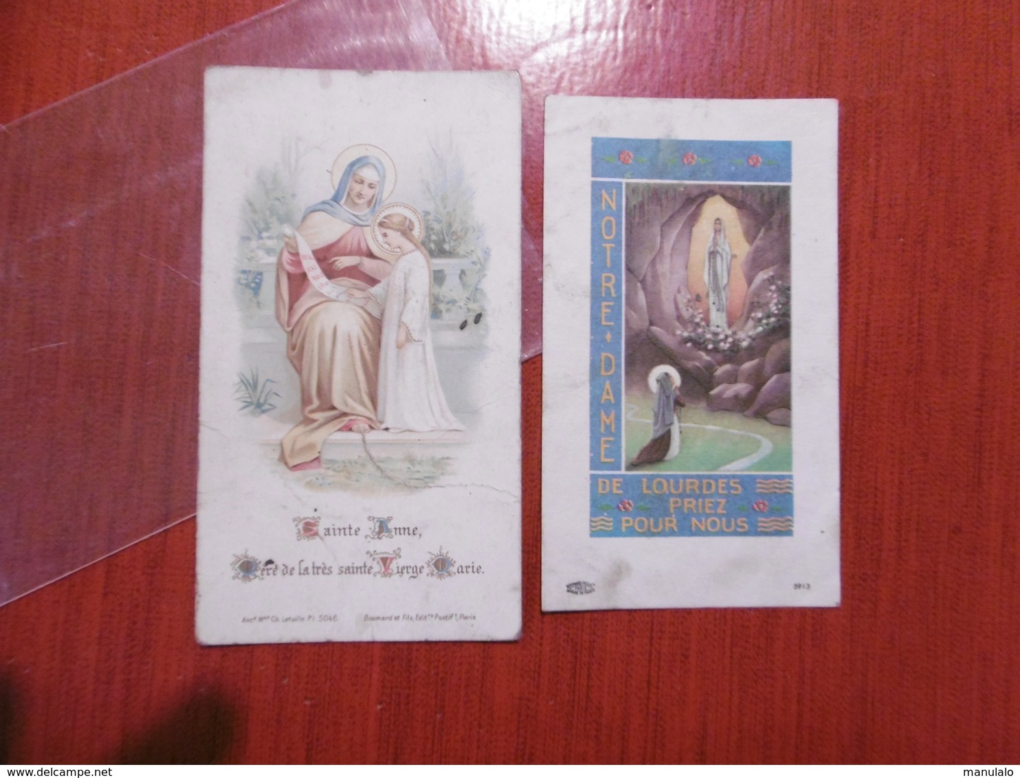 Deux Images Religieuses Saint Anne - Images Religieuses