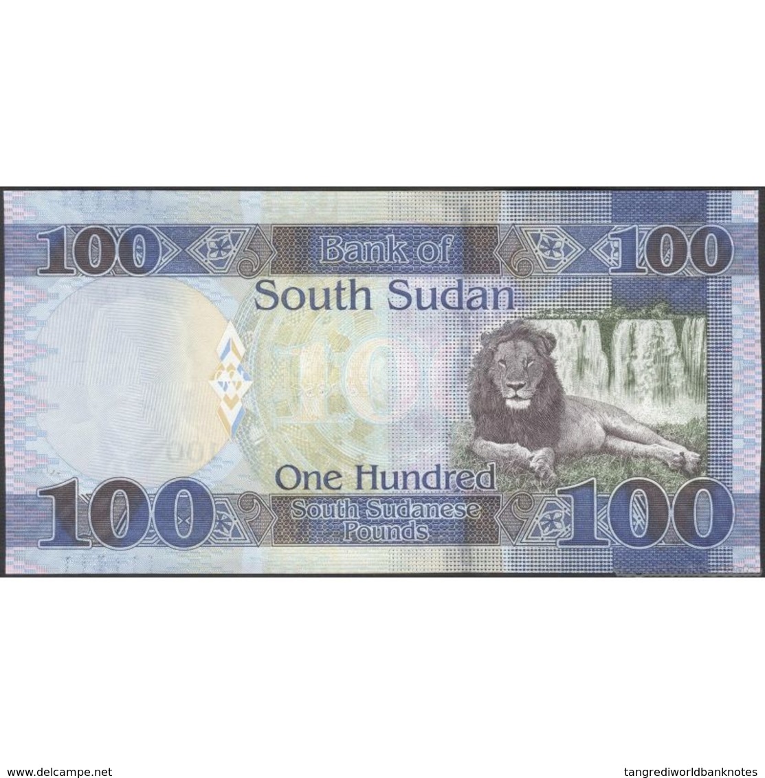 TWN - SOUTH SUDAN 15a - 100 Pounds 2015 Prefix AA UNC - South Sudan