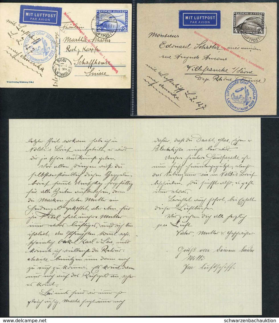 Sammlungen Und Posten Zeppelin Und Luftpost - Lettres & Documents