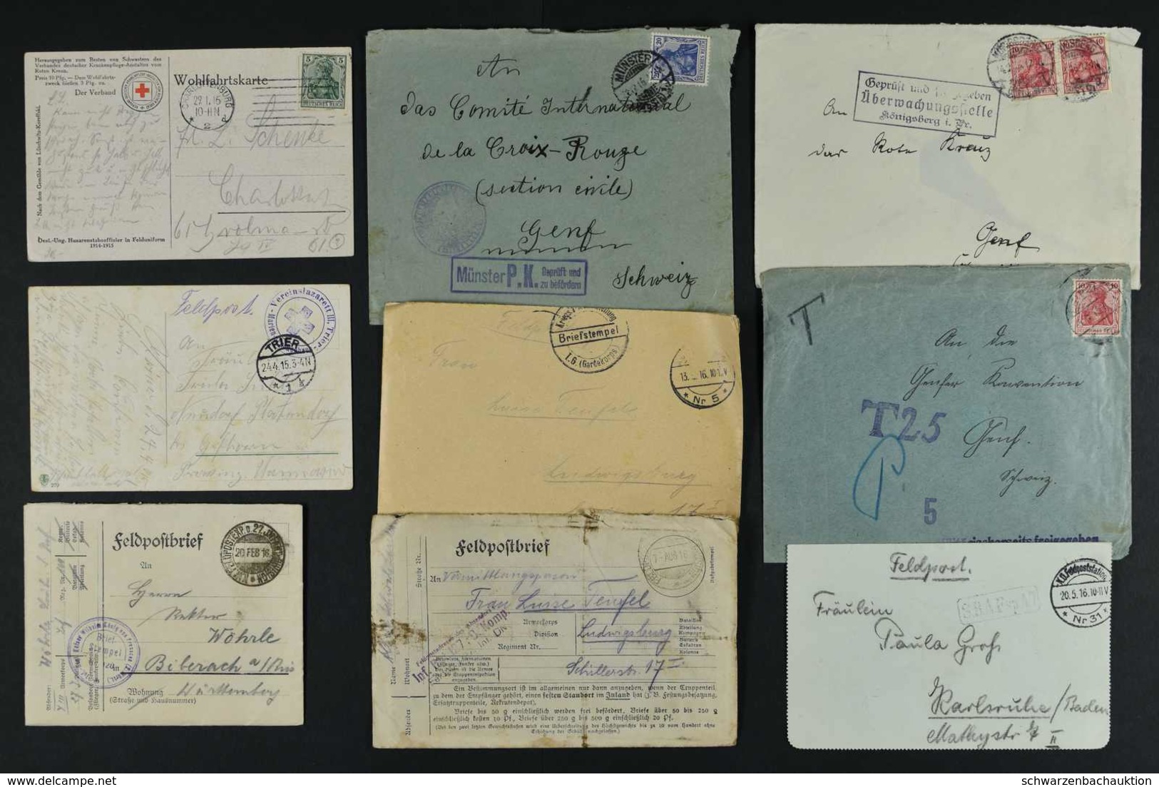 Feldpost I. Wk - Lettres & Documents