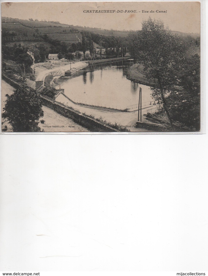 Cpa B68  CHATEAUNEUF DU FAOU Vue Du Canal-MAISON - Châteauneuf-du-Faou