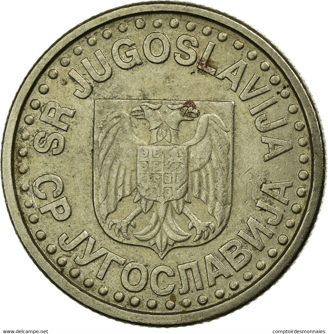 Monnaie, Yougoslavie, Novi Dinar, 1999, TB+, Copper-Nickel-Zinc, KM:168 - Jugoslawien