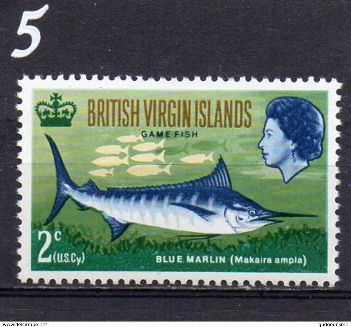 1968 Game Fishing 2c MNH - British Virgin Islands