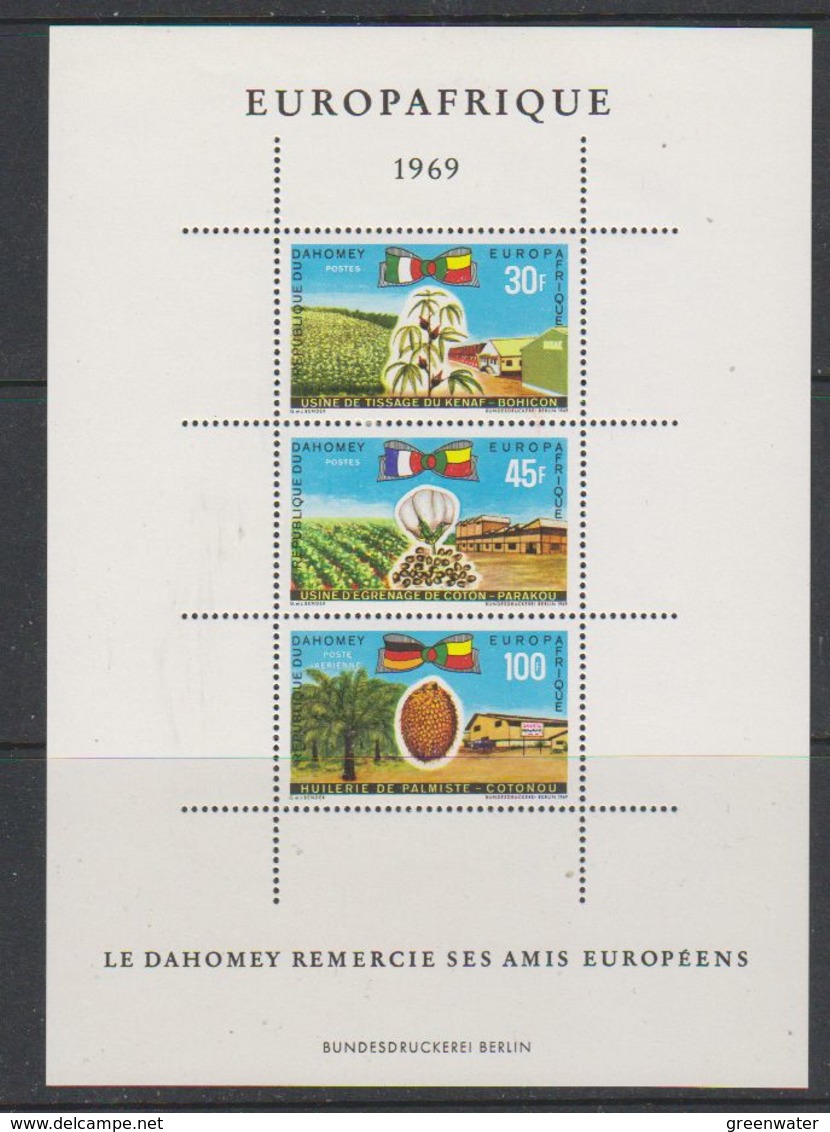 Dahomey 1969 Europafrique M/s  ** Mnh (42221A) - Ideas Europeas