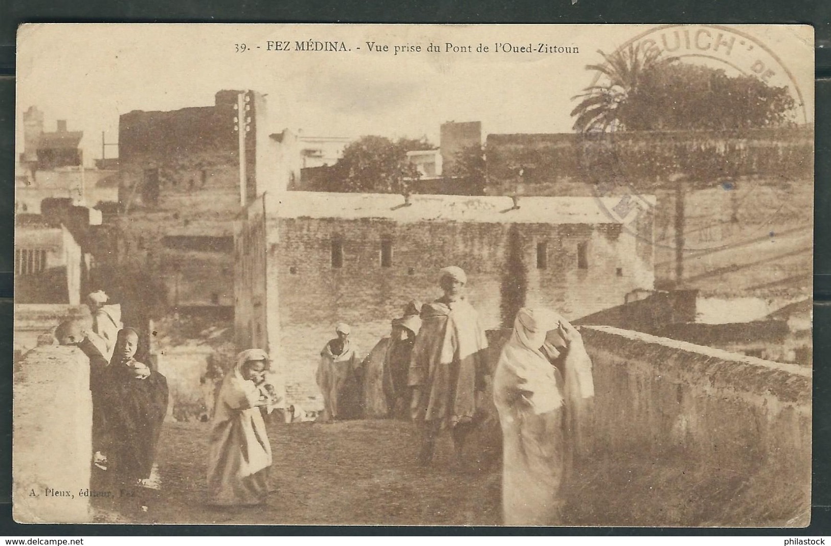 MAROC 1920 CPA  Illustrée Fez Guich De Fez - Cachets Militaires A Partir De 1900 (hors Guerres)