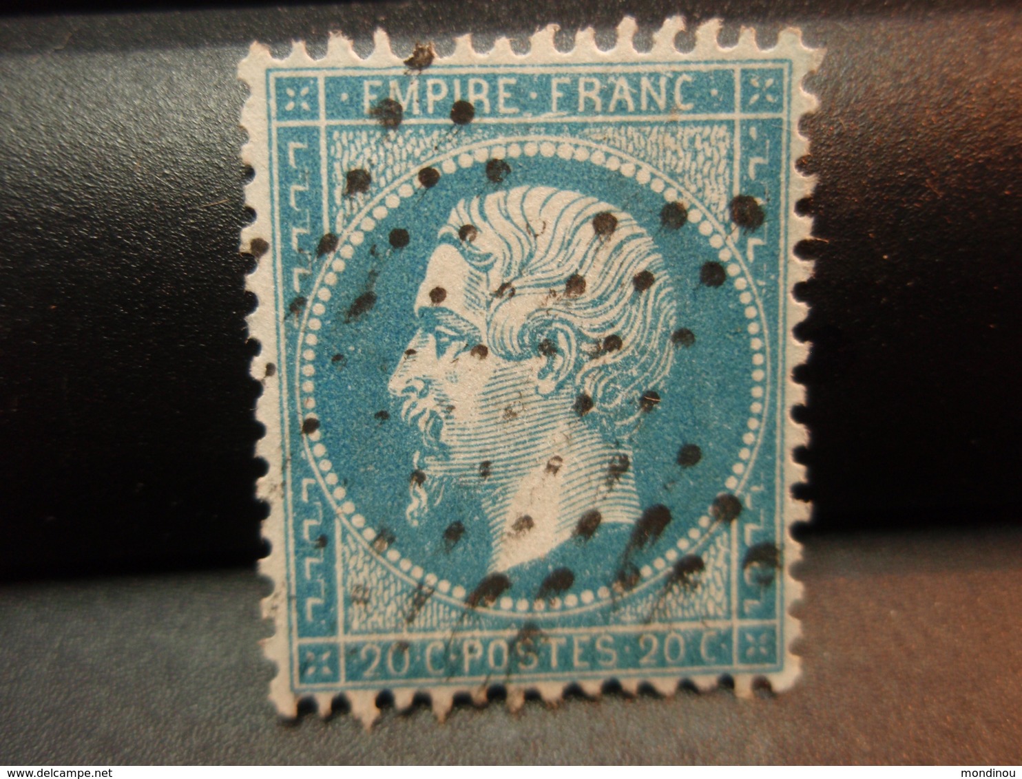 TIMBRE Napoléon III EMPIRE  FRANC, Non Lauré  20 C Oblitéré. - 1862 Napoléon III