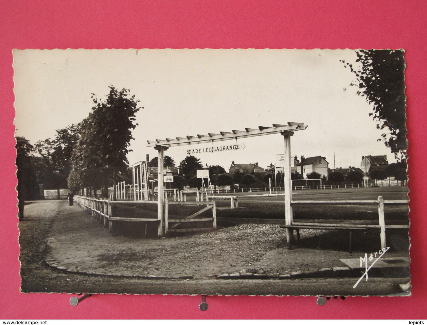 Visuel Pas Très Courant - 76 - Caudebec Les Elbeuf - Stade Léo Lagrange - 1950 - Scans Recto-verso - Caudebec-lès-Elbeuf