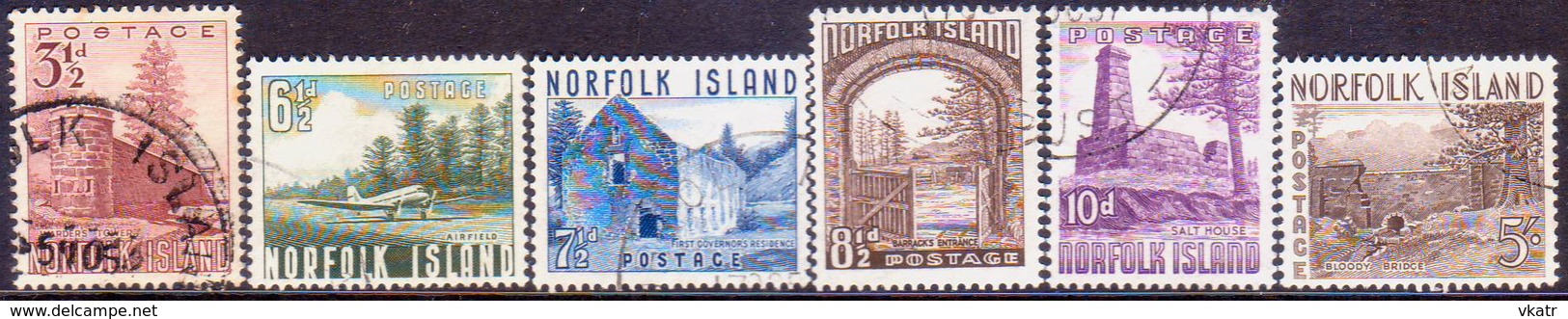 Norfolk Island 1953 SG #13-18 Compl.set Used - Norfolk Island