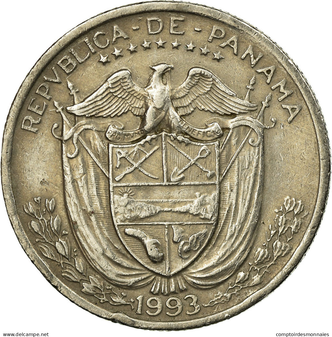 Monnaie, Panama, 1966 Dates Struck At US Mint In San Francisco., 1/4 Balboa - Panamá