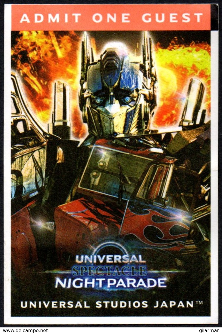 JAPAN 2018 - UNIVERSAL STUDIOS JAPAN - UNIVERSAL SPECTACLE NIGHTPARADE - ENTRANCE TICKET - Biglietti D'ingresso