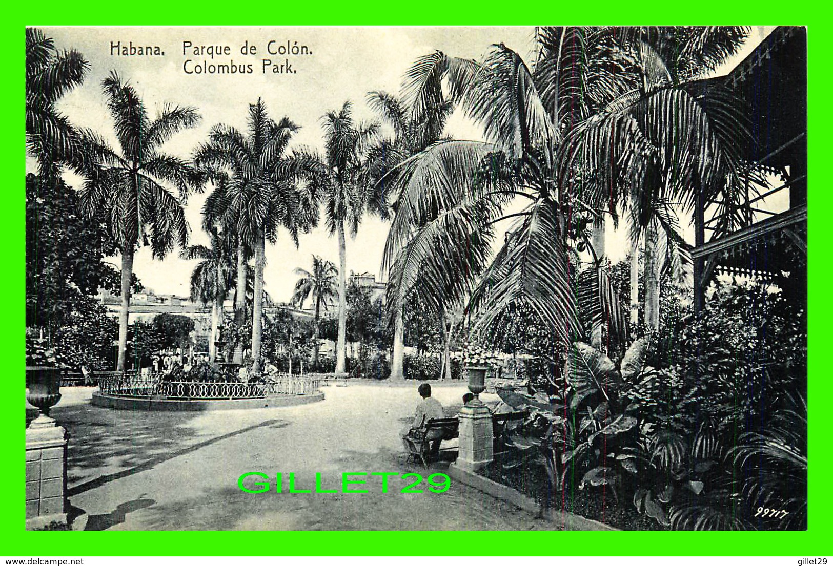 HABANA, CUBA - PARQUE DE COLON - COLOMBUS PARK - ANIMATED - EDICION JORDI - Cuba