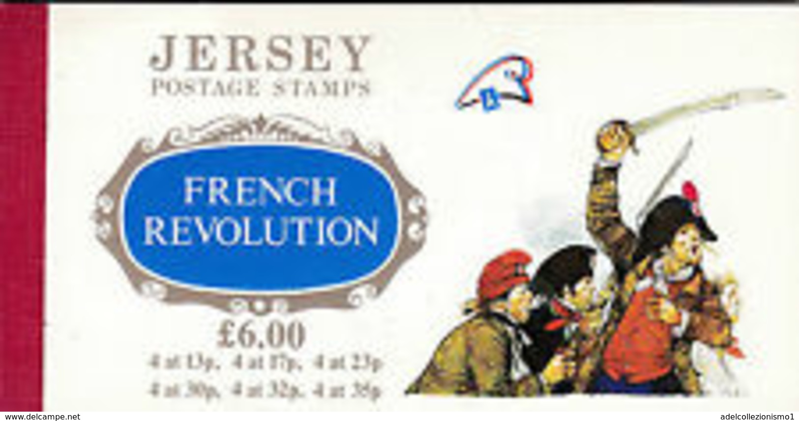 91695) LIBRETTO PRESTIGE JERSEY RIVOLUZIONE FRANCESE-MNH** - Jersey