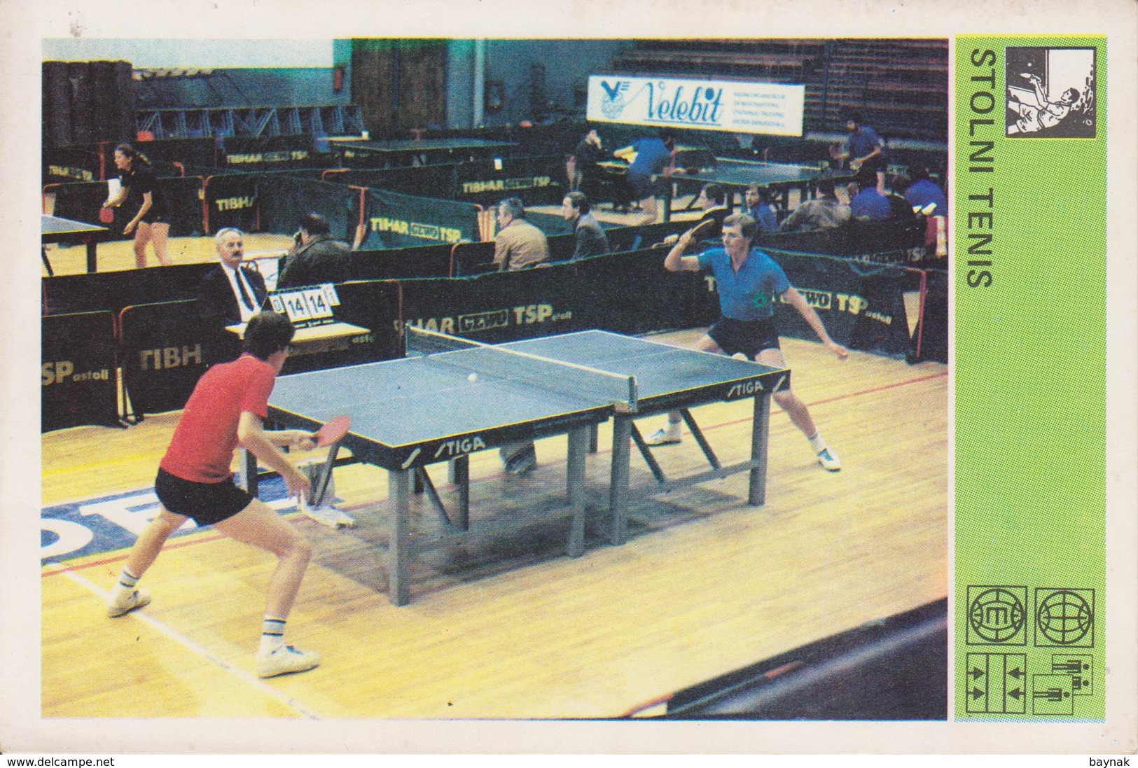 TH2112  ~~  TABLE TENNIS  ~  SVIJET SPORTA CARD - Tennis De Table