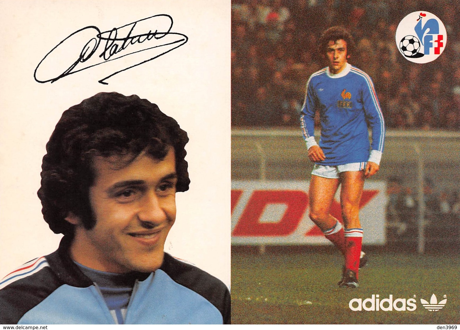 Football - Adidas - Michel PLATINI  Joueur Français Né à Joeuf - Football