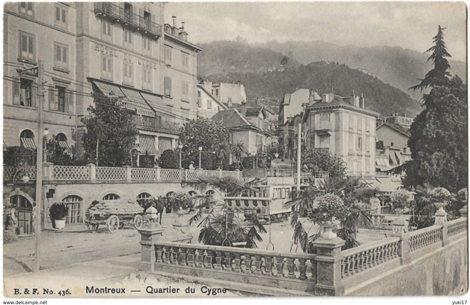 SUISSE MONTREUX QUARTIER DU CYGNE 436 - Montreux