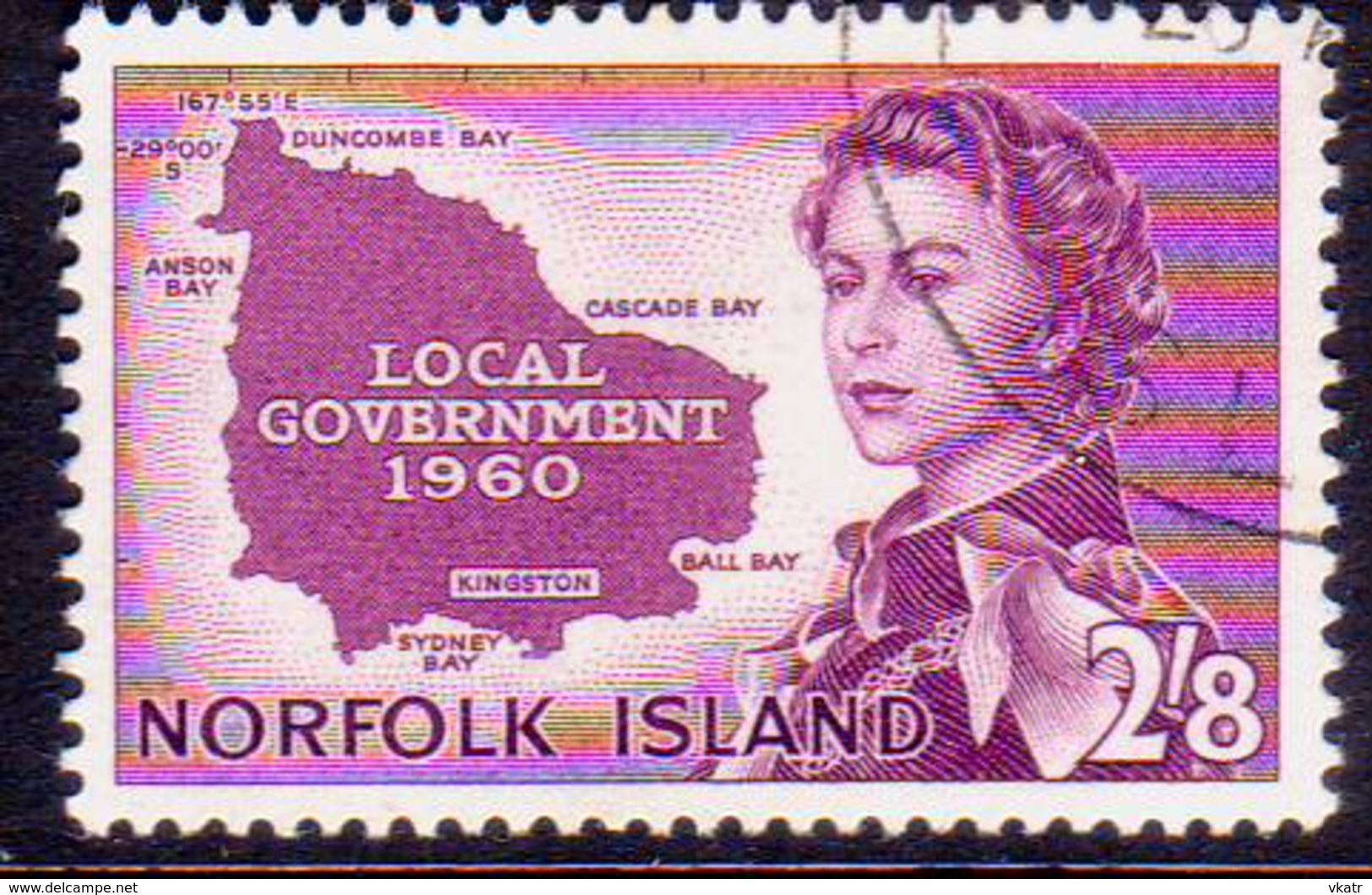 Norfolk Island 1960 SG 40 2sh8d Used Local Government - Norfolk Island