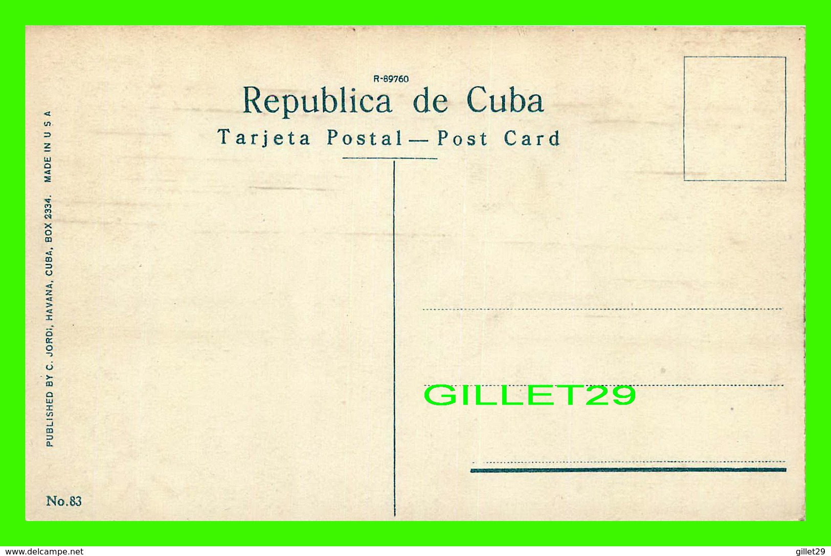 HABANA, CUBA - CASINO DE LA PLAYA - THE CASINO, MARIAMAO BEACH -  PUB. BY C. JORDI - - Cuba
