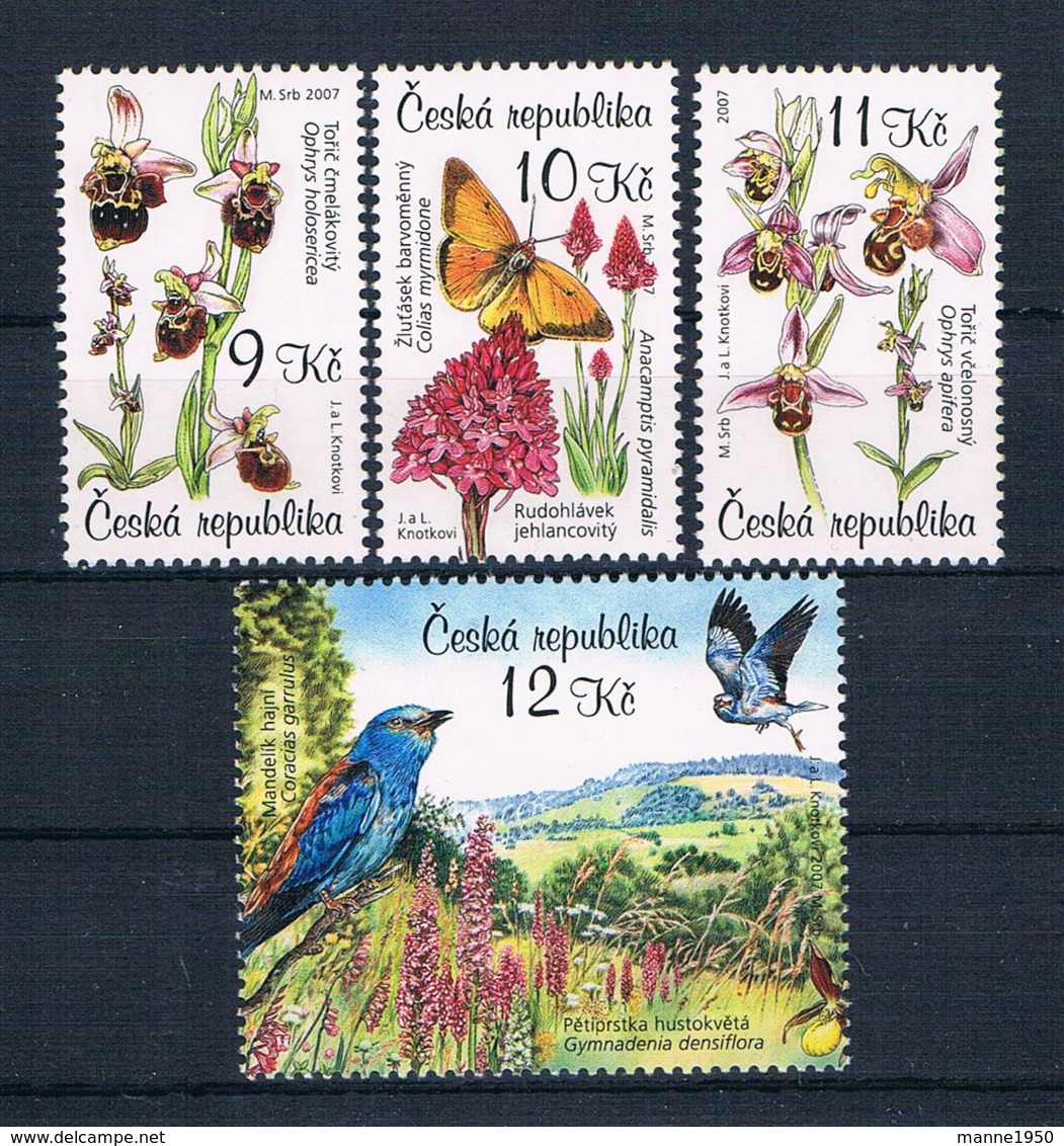 Tschechische Republik 2007 Schmetterlinge Mi.Nr. 525/28 ** - Nuovi