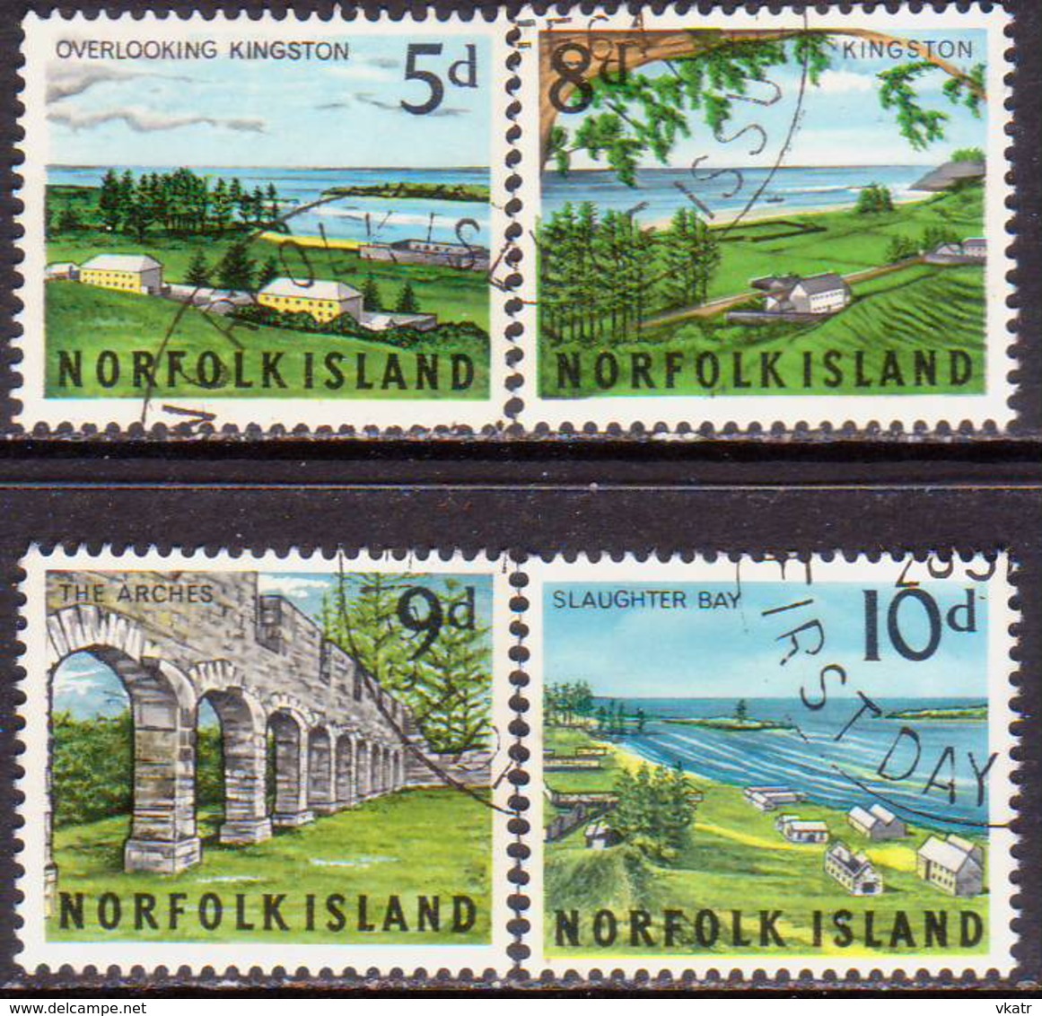 Norfolk Island 1964 SG 51-54 Compl.set Used Views - Norfolk Island