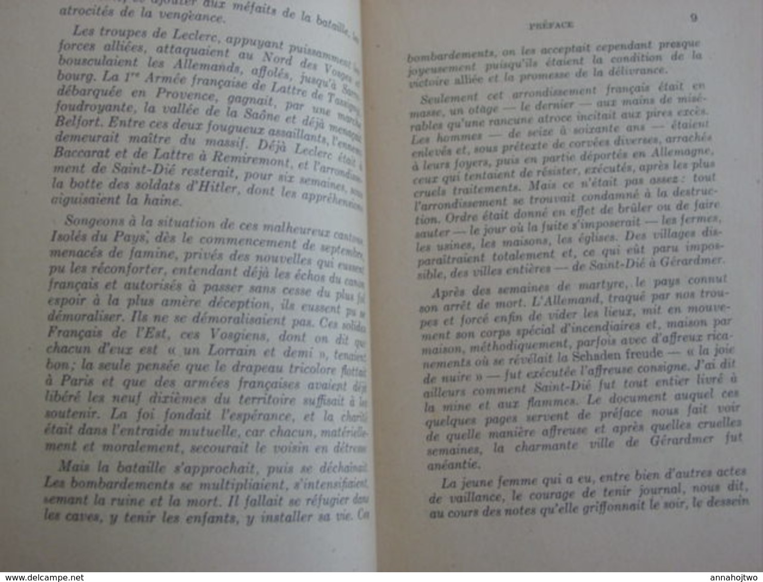 LE FEU DANS LES MAISONS (journal) Gérardmer,Août-Nov.1944 ,N.M.Chabert/les Vosges Martyres. - War 1939-45