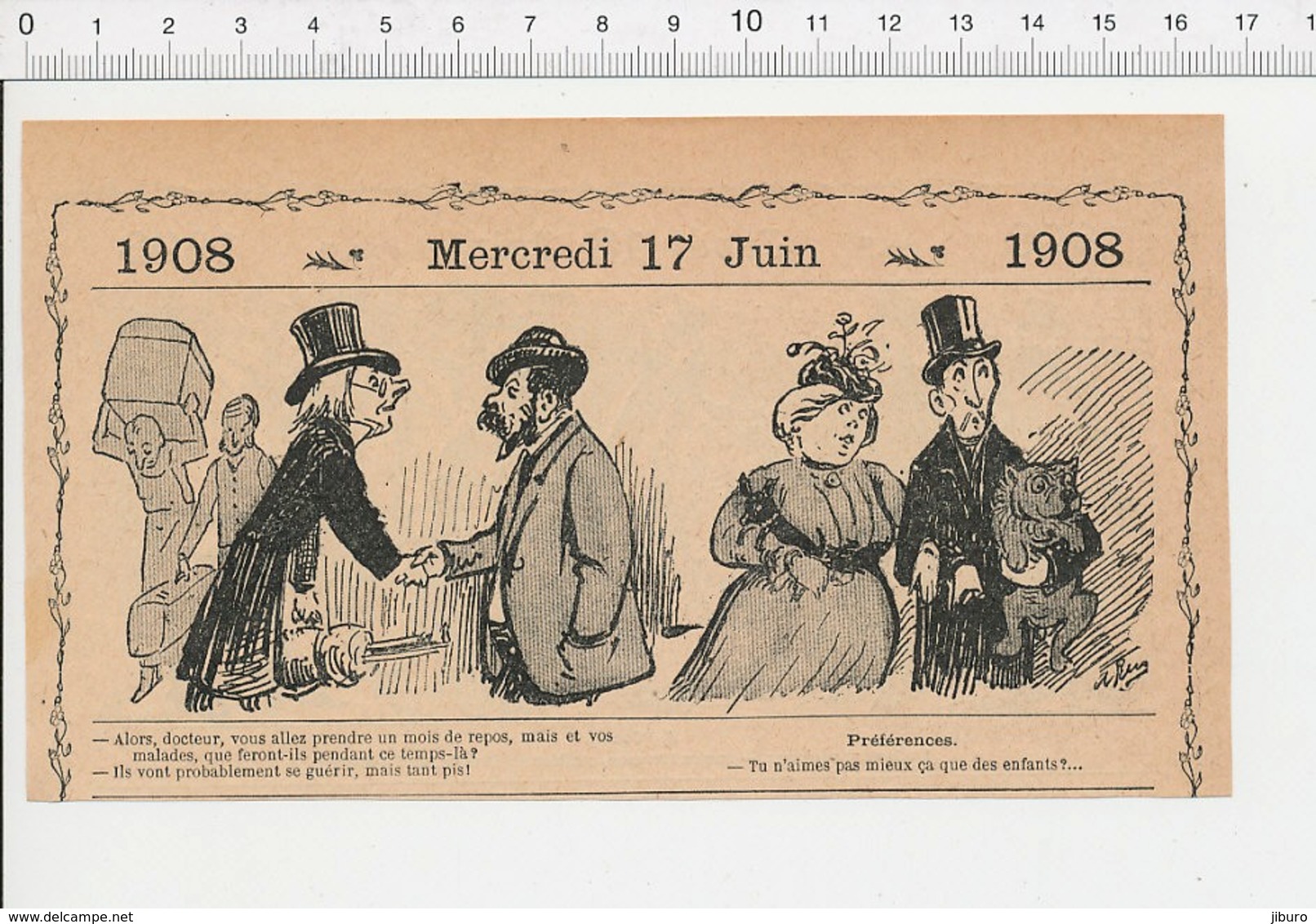 2 Scans Humour Octroi Douane Gabelou Douanier Facétieux Déclaration Du Lait De Nourrice Bébé Chien ? Bouledogue ? 213/5A - Non Classés