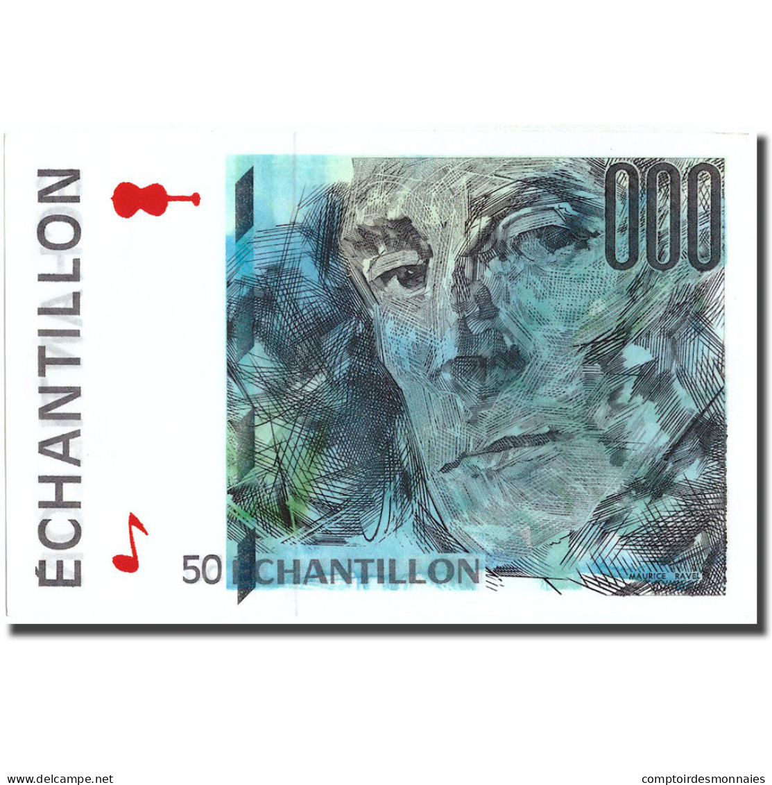 France, 50 Francs, échantillon, SPL - Fouten