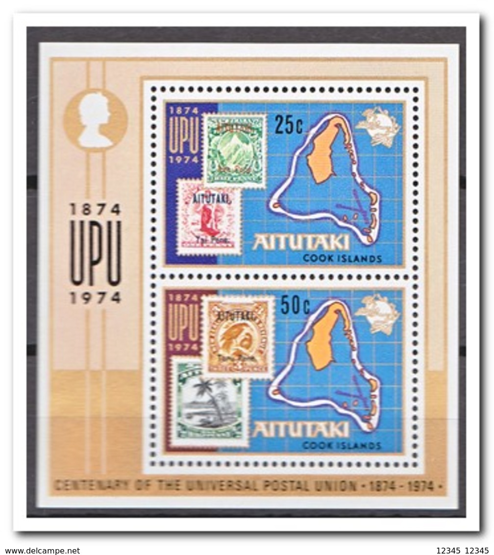 Aitutaki 1974, Postfris MNH, UPU, Stamp On Stamp - Aitutaki