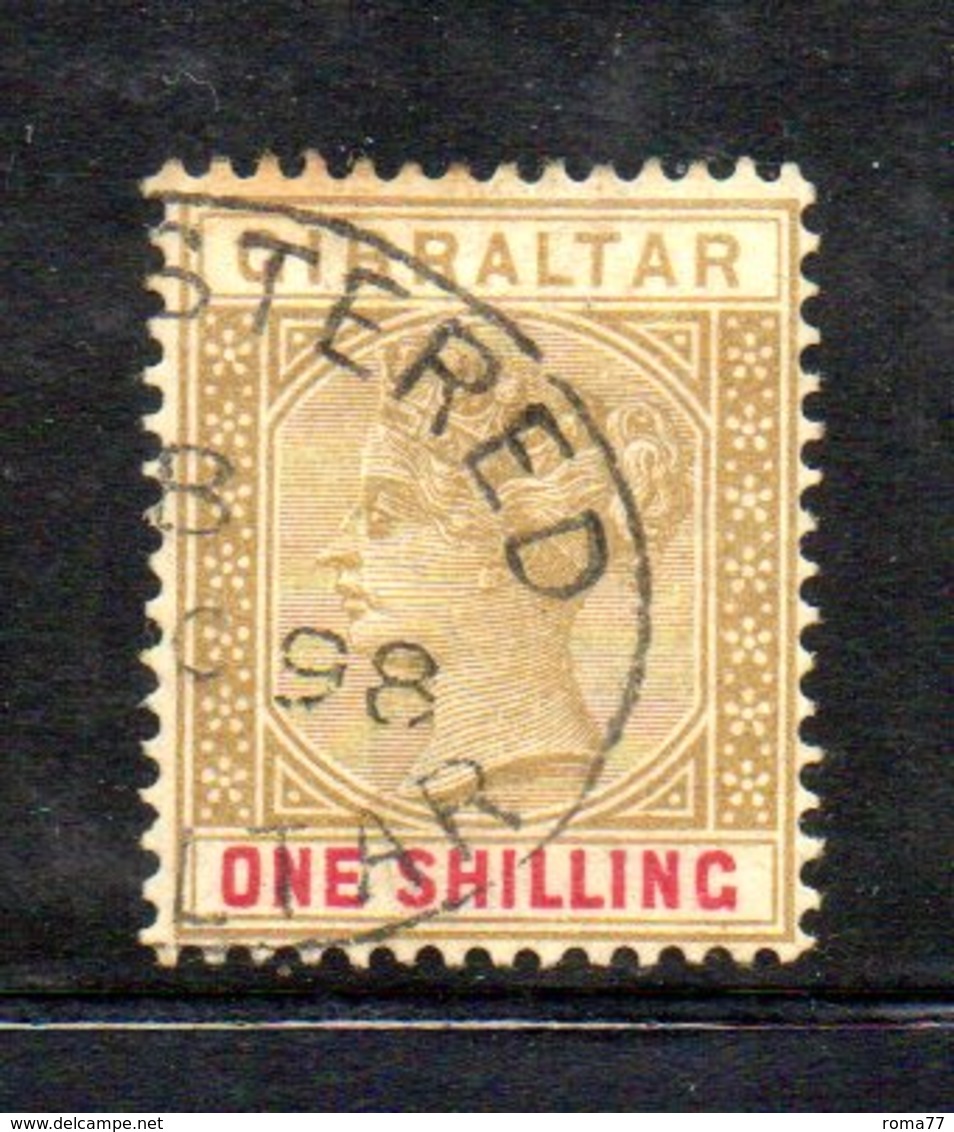 XP4519 - GIBILTERRA 1898 , Unificato N. 36  Usato  (2380A) . - Gibraltar