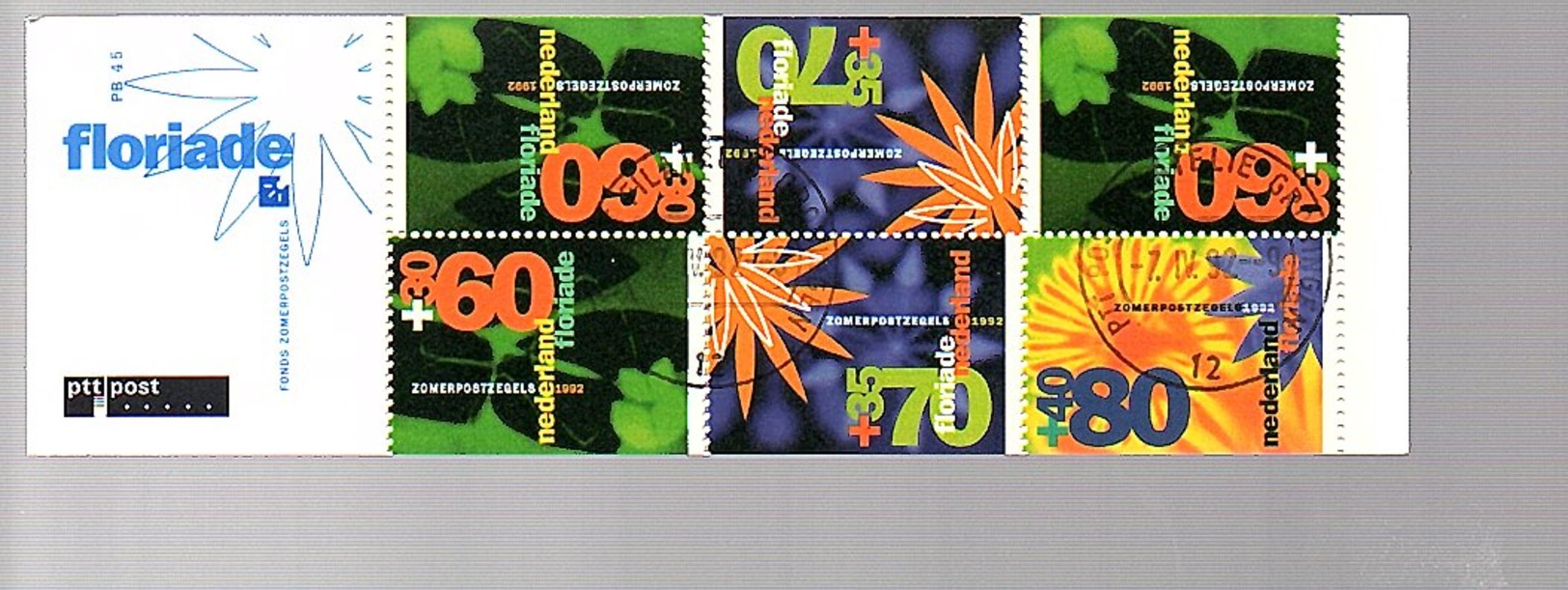 Flowers USED Booklet PB45 (347) - Postzegelboekjes En Roltandingzegels