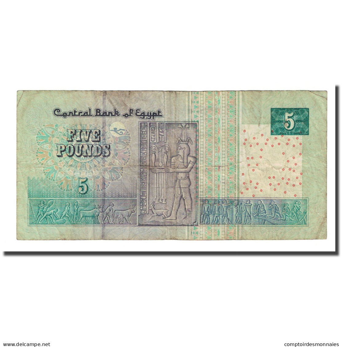 Billet, Égypte, 5 Pounds, L.1940, KM:63b, TB - Egypte