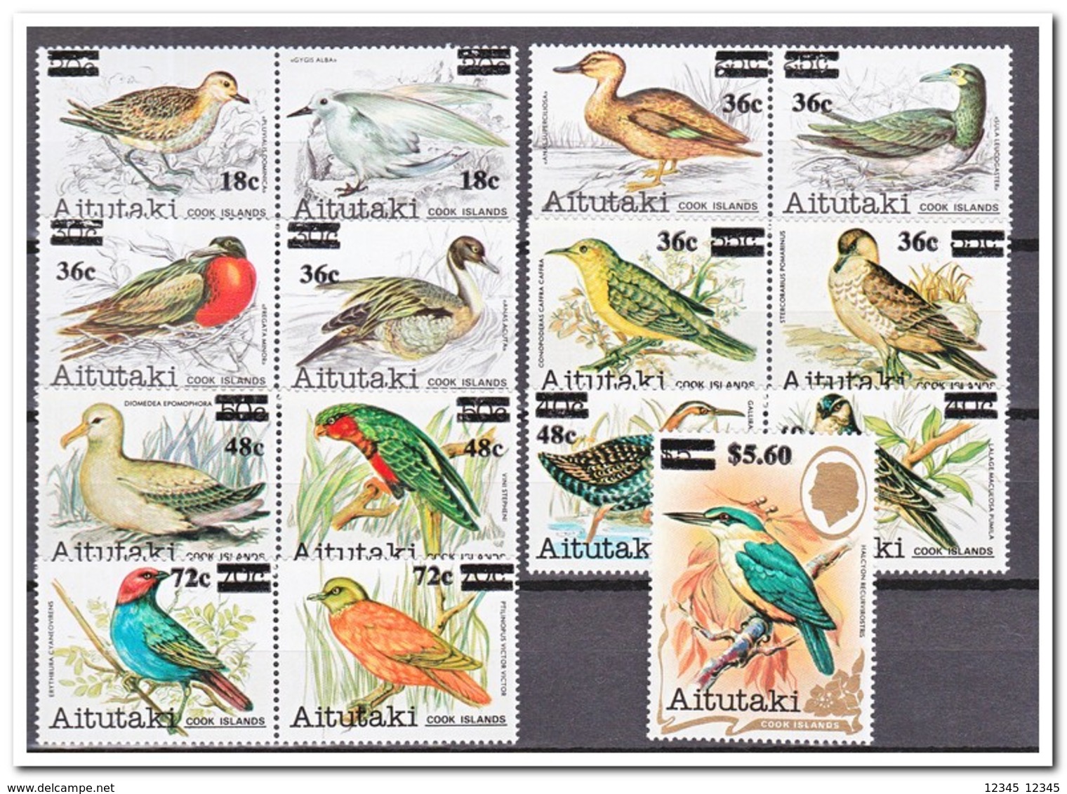 Aitutaki 1983, Postfris MNH, Birds - Aitutaki