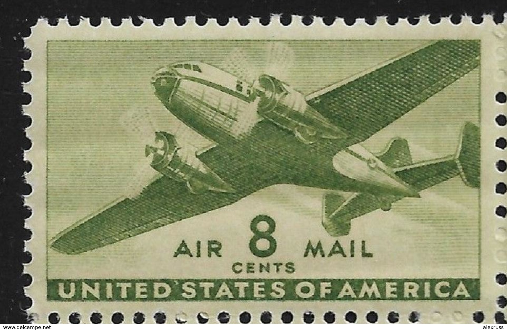 US 1944 Air Mail Twin Engine Airplane Scott # C26,VF-XF MNH**OG - 2b. 1941-1960 Neufs