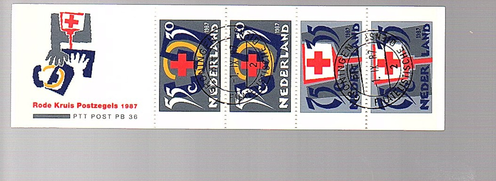 Red Cross Used Booklet PB36 (355) - Postzegelboekjes En Roltandingzegels