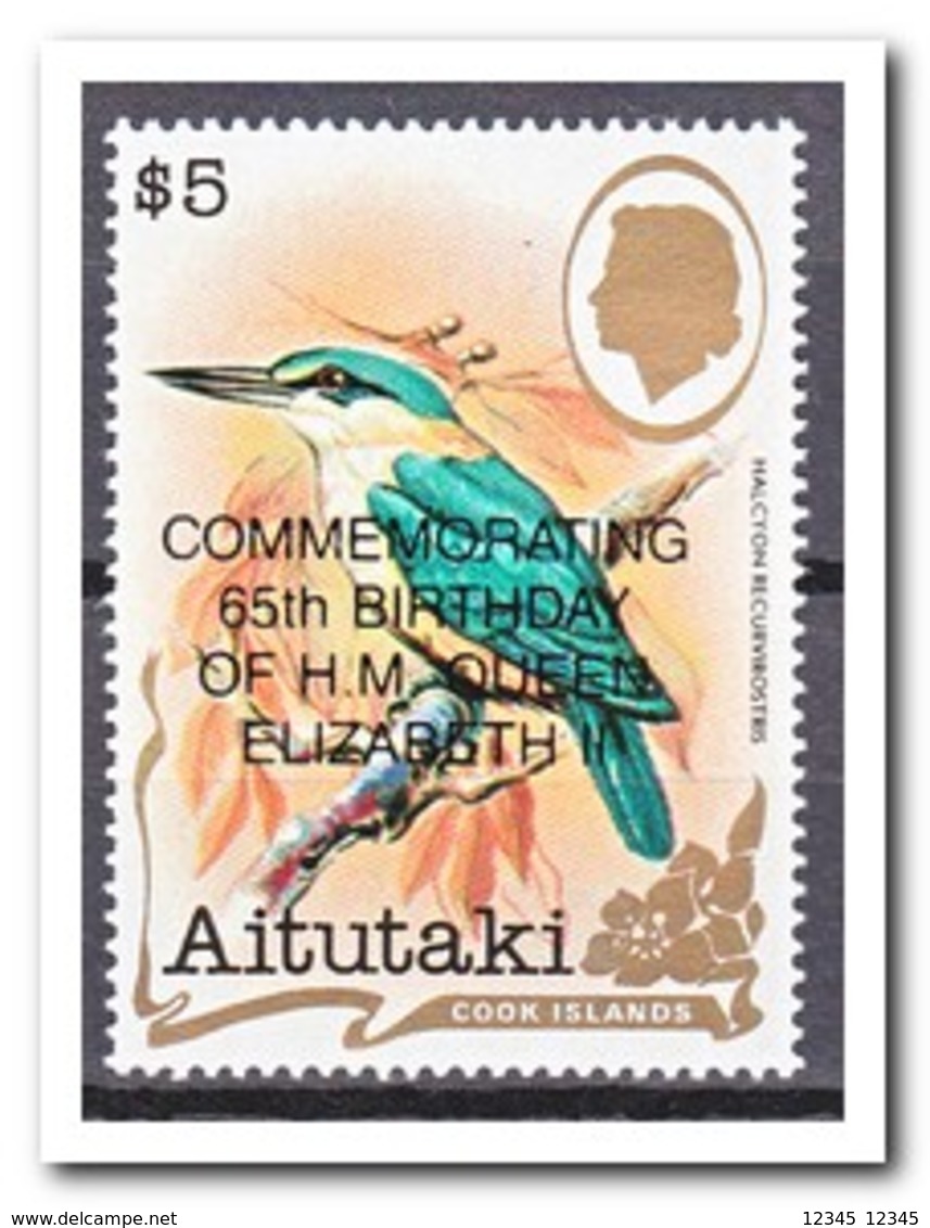 Aitutaki 1991, Postfris MNH, Birds With Overprint - Aitutaki