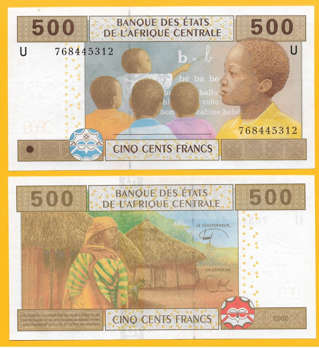 Central African States 500 Francs Cameroon (U) P-206Ue 2002 UNC Banknote - Stati Centrafricani